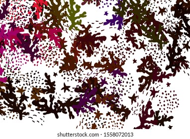 Light Multicolor vector texture with abstract forms. Colorful chaotic forms with gradient in modern style. Simple design for your web site.