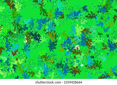 Light Multicolor vector texture with abstract forms. Colorful chaotic forms with gradient in modern style. Modern design for your business card.