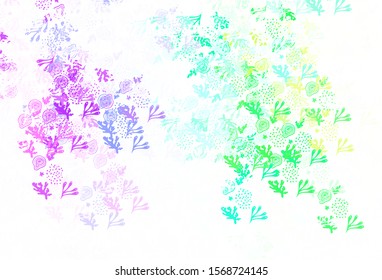 Light Multicolor vector texture with abstract forms. Colorful chaotic forms with gradient in modern style. Elegant design for wallpapers.