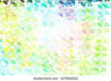 Light Multicolor vector texture with abstract forms. Modern abstract illustration with colorful random forms. Modern design for your business card.