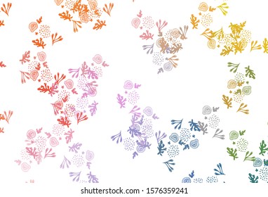 Light Multicolor vector texture with abstract forms. Simple colorful illustration with abstract gradient shapes. Elegant design for wallpapers.