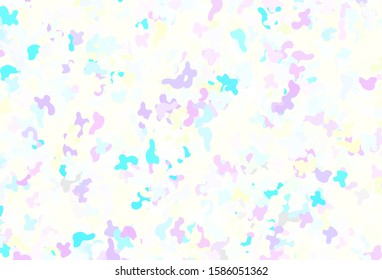 Light Multicolor vector texture with abstract forms. Modern abstract illustration with colorful random forms. Best smart design for your business.