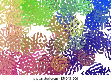 Light Multicolor vector texture with abstract forms. Decorative design in abstract style with random forms. Modern design for your business card.