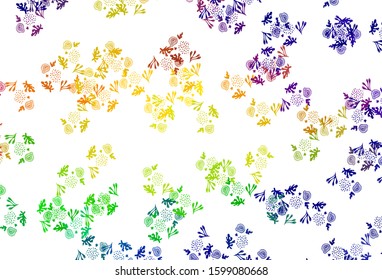 Light Multicolor vector texture with abstract forms. Modern abstract illustration with colorful random forms. Best smart design for your business.