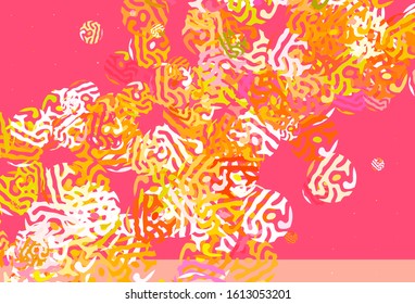 Light Multicolor vector texture with abstract forms. Modern abstract illustration with colorful random forms. Background for a cell phone.