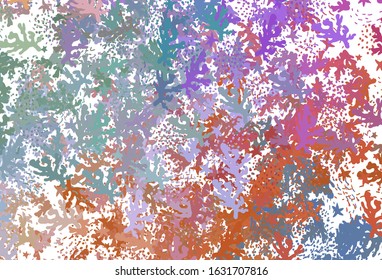 Light Multicolor vector texture with abstract forms. Illustration with colorful gradient shapes in abstract style. Best smart design for your business.