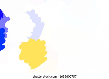 Light Multicolor vector texture with abstract forms. Modern abstract illustration with colorful random forms. Background for a cell phone.