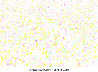 Light Multicolor vector texture with abstract forms. Colorful chaotic forms with gradient in modern style. Background for a cell phone.