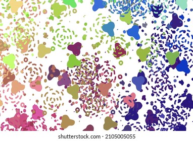 Light Multicolor vector texture with abstract forms. Decorative design in abstract style with random forms. Modern design for your business card.