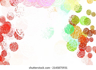 Light Multicolor vector texture with abstract forms. Modern abstract illustration with colorful random forms. Simple design for your web site.
