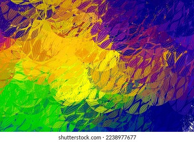 Light Multicolor vector texture with abstract forms. Decorative design in abstract style with random forms. Best smart design for your business.