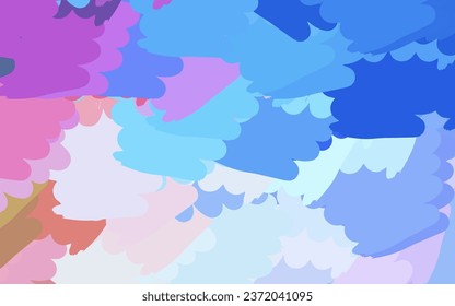 Light Multicolor vector texture with abstract forms. Modern abstract illustration with colorful random forms. Modern design for your business card.
