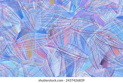 Light Multicolor vector texture with abstract forms.