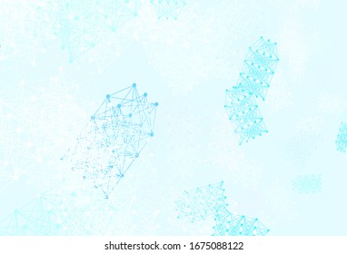 Light Multicolor vector texture with artificial intelligence concept. Colorful design in simple style with AI links. Template for ads of intellect, innovations.