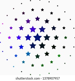 Light Multicolor vector texture with beautiful stars. Modern geometric abstract illustration with stars. Best design for your ad, poster, banner.
