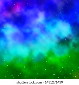 Light Multicolor vector texture with beautiful stars. Blur decorative design in simple style with stars. Theme for cell phones.
