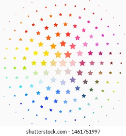 Light Multicolor vector texture with beautiful stars. Decorative illustration with stars on abstract template. Pattern for new year ad, booklets.