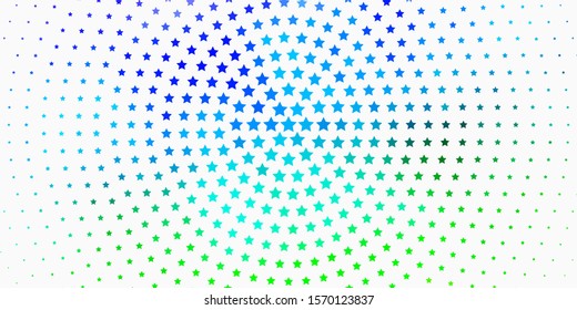Light Multicolor vector texture with beautiful stars. Shining colorful illustration with small and big stars. Pattern for new year ad, booklets.