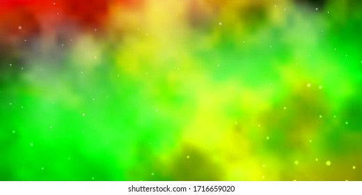 Light Multicolor vector texture with beautiful stars. Colorful illustration with abstract gradient stars. Pattern for websites, landing pages.