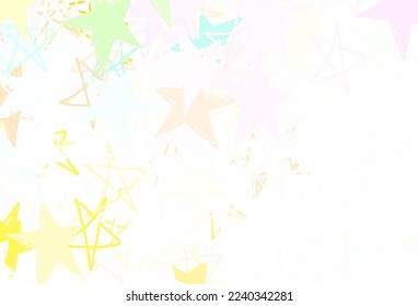 Light Multicolor vector texture with beautiful stars. Glitter abstract illustration with colored stars. Pattern for astronomy websites.