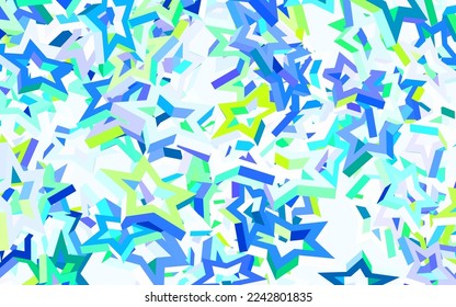 Light Multicolor vector texture with beautiful stars. Blurred decorative design in simple style with stars. Smart design for your business advert.