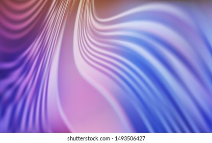 Light Multicolor vector texture with bent lines. Modern gradient abstract illustration with bandy lines. A completely new template for your design.