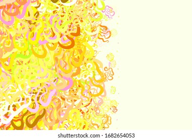 Light Multicolor vector texture with bent lines. Colorful illustration in simple style with gradient. Abstract design for your web site.