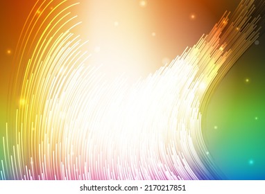 Light Multicolor vector texture with bent lines. A completely new colorful illustration in simple style. Simple template for your design.