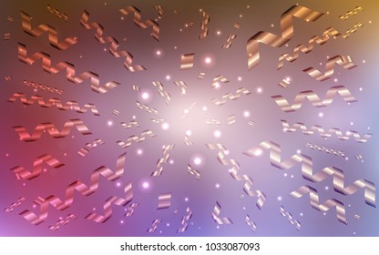 Light Multicolor vector texture with birthday confetti. Blurred decorative design in anniversary style with confetti. The template can be used as a background for postcards.
