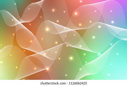 Light Multicolor vector texture with birthday confetti. Blurred decorative design in anniversary style with confetti. The pattern can be used for carnival, festival leaflets.