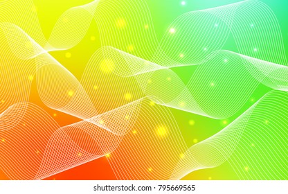 Light Multicolor vector texture with birthday confetti. Beautiful colored illustration with ribbon in celebration style. New design for ad, poster, banner of your Party.