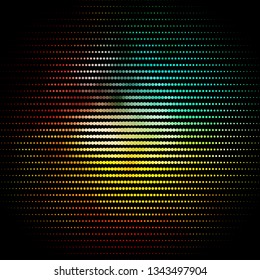Light Multicolor vector texture with circles. Abstract colorful disks on simple gradient background. Pattern for wallpapers, curtains.