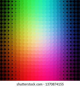 Light Multicolor vector texture with circles. Abstract colorful disks on simple gradient background. Pattern for websites, landing pages.