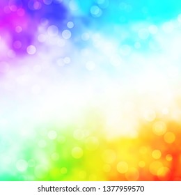 Light Multicolor vector texture with circles. Illustration with set of shining colorful abstract spheres. Pattern for wallpapers, curtains.