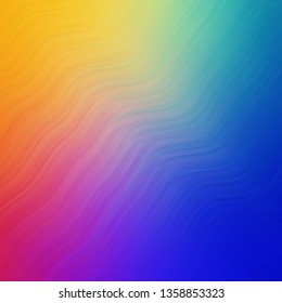 Light Multicolor vector texture with circular arc. Colorful illustration with curved lines. Best design for your posters, banners.