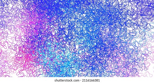Light multicolor vector texture with circular arc. Colorful geometric sample with gradient curves.  Best design for your posters, banners.