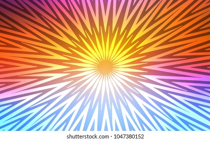 Light Multicolor vector texture with colored lines. Shining colored illustration with sharp stripes. Best design for your ad, poster, banner.