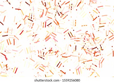 Light Multicolor vector texture with colored lines, dots. Blurred decorative design in simple style with lines. Pattern for ads, posters, banners.