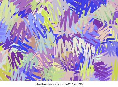 Light Multicolor vector texture with colored lines. Shining colored illustration with sharp stripes. Smart design for your business advert.