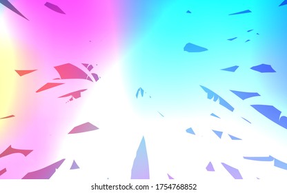 Light Multicolor vector texture with colored lines. Shining colored illustration with sharp stripes. Pattern for ads, posters, banners.
