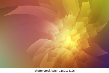 Light Multicolor vector texture with colorful hexagons. Illustration of colored hexagons on white surface. Pattern for ads, leaflets.