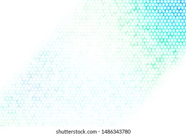 Light Multicolor vector texture with colorful hexagons. Colorful hexagons on blur backdrop. Pattern for ads, leaflets.