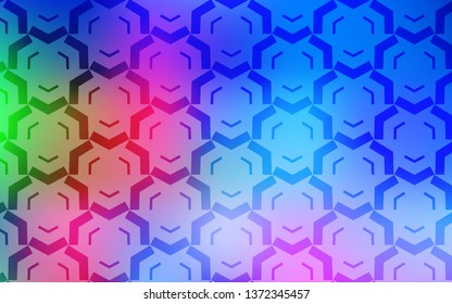 Light Multicolor vector texture with curved lines. Colorful illustration in abstract style with gradient. The best colorful design for your business.