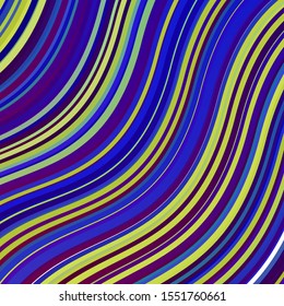 Light Multicolor vector texture with curves. Colorful illustration in circular style with lines. Pattern for commercials, ads.