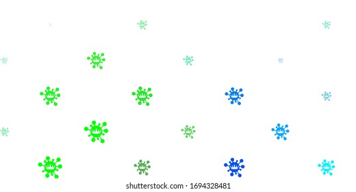 Light multicolor vector texture with disease symbols. Colorful  gradient illness symbols in simple abstract style. Simple drawing against danger fever.