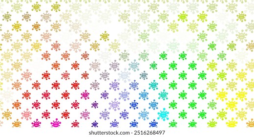 Light Multicolor vector texture with disease symbols. Colorful  gradient illness symbols in simple abstract style. Simple design against epidemic information.