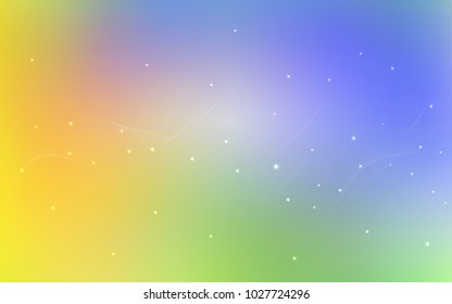 Light Multicolor vector texture with disks. Beautiful colored illustration with blurred circles in nature style. The pattern can be used for aqua ad, booklets.