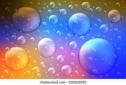 Light Multicolor vector texture with disks. Illustration with set of shining colorful abstract circles. The pattern can be used for aqua ad, booklets.