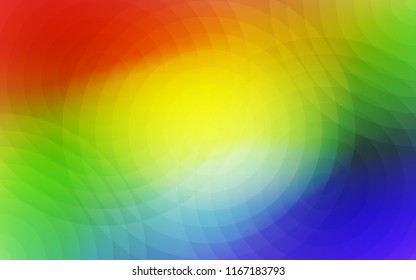Light Multicolor vector texture with disks. Blurred bubbles on abstract background with colorful gradient. Pattern can be used for futuristic ad, booklets.