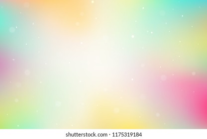 Light Multicolor vector texture with disks. Modern abstract illustration with colorful water drops. Pattern can be used for ads, leaflets.